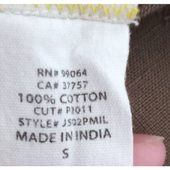 BILLABONG ARMY GREEN BUTTON DOWN SHIRT SZ.S EUC. - Picture 7 of 8